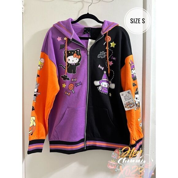 Sanrio Hello Kitty and Friends Halloween Zip Hoodie Jacket Size Small - Picture 3 of 6